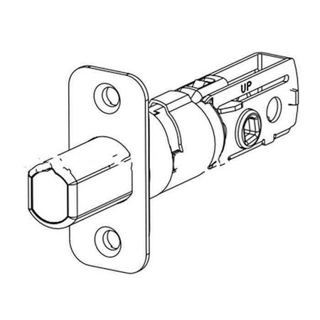 KWIKSET Adjustable Deadbolt Latch 83347-26D